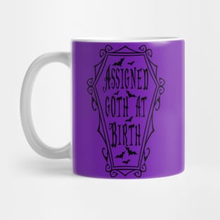 Goth At Birth in black Mug